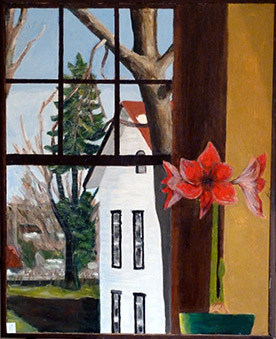 Else's painting of the view out her window
